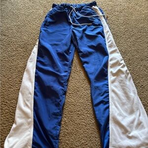 Free People Retro Rider Pant Blue/ White Size S